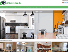 Tablet Screenshot of hillwayrealty.com
